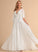 Chiffon V-neck Dress Train Wedding A-Line Wedding Dresses Sweep Mollie