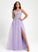 Neck Train Lace Sequins Sweep Tulle Scoop With Ball-Gown/Princess Prom Dresses Karissa