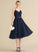 Knee-Length Sequins A-Line V-neck With Chiffon Abbigail Dress Homecoming Dresses Beading Homecoming