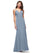 Lucinda Scoop Floor Length Sleeveless A-Line/Princess Natural Waist Bridesmaid Dresses