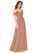 Adriana Sleeveless Natural Waist A-Line/Princess Floor Length V-Neck Bridesmaid Dresses