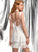 Short/Mini With Homecoming Cascading Homecoming Dresses V-neck Ava A-Line Chiffon Ruffles Dress