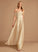 Embellishment Off-the-Shoulder Floor-Length A-Line Silhouette Fabric Neckline Pockets SplitFront Length Liliana Natural Waist Bridesmaid Dresses