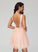 Beading Sequins Dress Uerica Short/Mini Homecoming Dresses Homecoming With Tulle V-neck A-Line