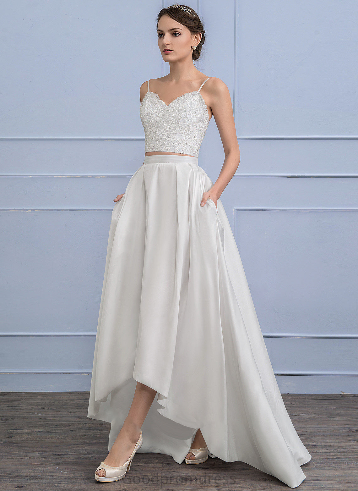 Libby Wedding Asymmetrical Separates Wedding Dresses Skirt Taffeta
