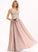 Silhouette Straps Lace A-Line Length Neckline Floor-Length Fabric V-neck Aliana Floor Length Natural Waist Bridesmaid Dresses