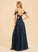 SplitFront Embellishment V-neck Silhouette Length Neckline Fabric Floor-Length A-Line Marisa Scoop Sleeveless Bridesmaid Dresses