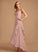 Silhouette Fabric Trumpet/Mermaid V-neck Embellishment Ruffle Length Asymmetrical Neckline Lyric A-Line/Princess Floor Length Bridesmaid Dresses