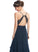 Lace Bow(s) Fabric V-neck Length Asymmetrical Neckline A-Line Embellishment Silhouette Kamryn Bridesmaid Dresses