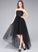 Strapless Kamryn Ruffle Asymmetrical Dress Homecoming With Taffeta Tulle A-Line Homecoming Dresses