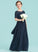 Junior Bridesmaid Dresses A-LineScoopNeckFloor-LengthChiffonJuniorBridesmaidDress#148411 Ashlynn