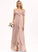 Neckline Silhouette Fabric A-Line V-neck Asymmetrical Length CascadingRuffles Embellishment Millicent Natural Waist V-Neck Bridesmaid Dresses