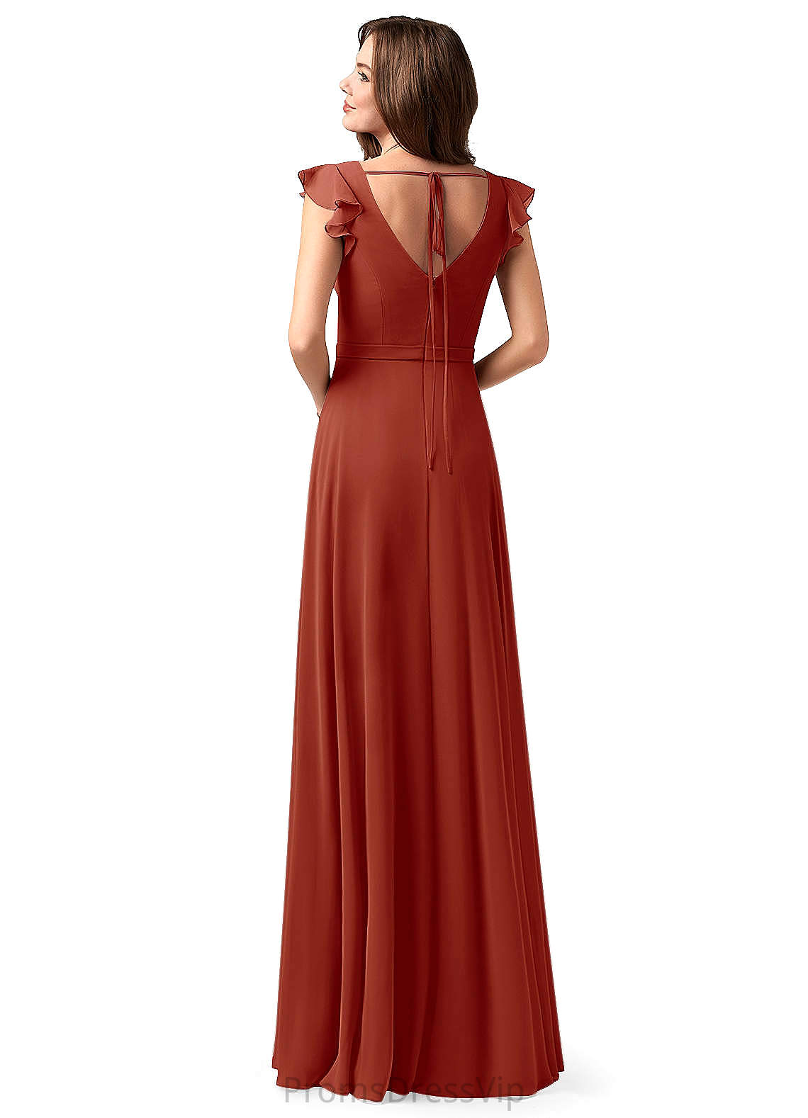 Vivian Sheath/Column High Low Natural Waist Spaghetti Staps Sleeveless Bridesmaid Dresses