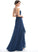 Neckline Floor-Length Silhouette A-Line Ruffle Length Fabric V-neck SplitFront Embellishment Una Floor Length Bridesmaid Dresses