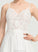 Wedding Dresses Split Wedding Sweep Chiffon With Train Dress V-neck Kiana A-Line Front