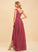 Length Ruffle Asymmetrical Neckline Embellishment V-neck Silhouette A-Line Fabric Helga Sleeveless Floor Length Bridesmaid Dresses