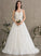 Tulle V-neck Wedding Dresses Dress With Wedding Sequins Train Beading Ball-Gown/Princess Court LuLu