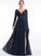 Length Neckline Floor-Length Embellishment SplitFront V-neck A-Line Fabric Silhouette Haley Spaghetti Staps Sleeveless Bridesmaid Dresses