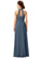 Haleigh Floor Length Natural Waist Sleeveless Straps A-Line/Princess Bridesmaid Dresses