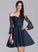 Homecoming Dresses Athena Dress Lace With A-Line Short/Mini Off-the-Shoulder Homecoming Satin
