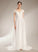 Dress Martina A-Line Wedding Train With Court V-neck Wedding Dresses Bow(s)