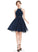 Beading Neck Jode Sequins Homecoming Dresses Chiffon A-Line With Knee-Length Scoop Homecoming Dress