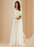 With Wedding Dresses A-Line Sweep Dress Stacy Lace Wedding Train V-neck