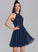 Short/Mini A-Line Dress Tulle Shaylee With Homecoming Dresses Scoop Beading Neck Lace Homecoming