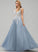 Wedding Dress Ball-Gown/Princess Floor-Length Wedding Dresses Lace V-neck With Tulle Lilly