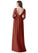 Mollie Natural Waist Sleeveless A-Line/Princess Scoop Floor Length Bridesmaid Dresses