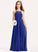 Square Chiffon Karley Floor-Length A-Line Lace Neckline Junior Bridesmaid Dresses