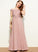 Floor-Length Miranda Chiffon Junior Bridesmaid Dresses Lace Off-the-Shoulder A-Line