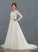 Scoop Sweep Neck Corinne Dress Train Wedding Wedding Dresses Tulle Ball-Gown/Princess