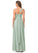 Peyton A-Line/Princess Floor Length Natural Waist Straps Sleeveless Bridesmaid Dresses