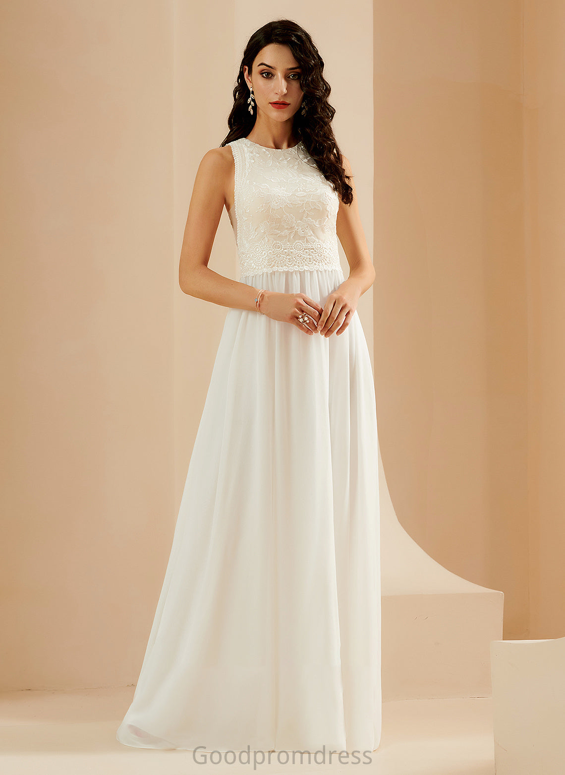 With Train Sequins Lace Wedding Dress Sweep Sophia Wedding Dresses A-Line