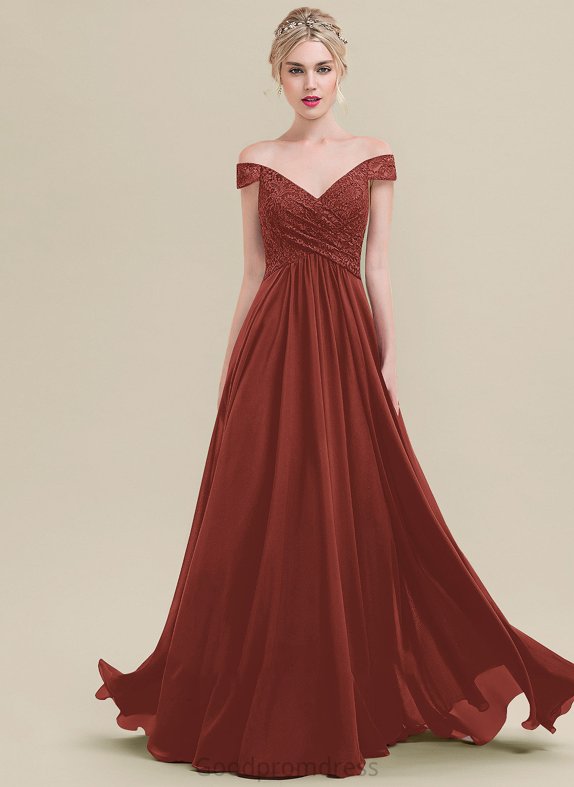 Silhouette Floor-Length A-Line Neckline Off-the-Shoulder Embellishment Ruffle Length Fabric Julia Floor Length Straps Bridesmaid Dresses
