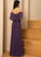 Silhouette Neckline Fabric Sheath/Column Off-the-Shoulder Embellishment Floor-Length Length SplitFront Sheila Sleeveless Straps Bridesmaid Dresses