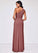 Angel V-Neck Sleeveless A-Line/Princess Floor Length Natural Waist Bridesmaid Dresses