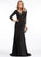 Prom Dresses Train Lucia Beading Sequins Chiffon V-neck Trumpet/Mermaid With Sweep