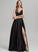 Silhouette Neckline Ruffle Fabric SplitFront Embellishment A-Line Length Floor-Length V-neck Tatiana Sleeveless Bridesmaid Dresses