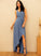A-Line Asymmetrical Length Embellishment Silhouette V-neck Fabric Neckline Ruffle Bow(s) Paola Floor Length Bridesmaid Dresses
