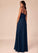 Nicky Sleeveless Floor Length A-Line/Princess Natural Waist V-Neck Bridesmaid Dresses