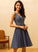 Formal Dresses Chiffon A-line Dresses V-Neck Kamari