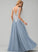Prom Dresses Floor-Length With Tulle V-neck Cheyenne Lace Ball-Gown/Princess