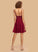 Sequins V-neck Ashleigh Homecoming Dresses A-Line Lace Chiffon With Short/Mini Homecoming Dress