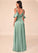 Emilie Trumpet/Mermaid Natural Waist Spaghetti Staps Floor Length Sleeveless Bridesmaid Dresses