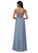 Val Natural Waist A-Line/Princess Straps Floor Length Sleeveless Bridesmaid Dresses