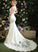 Chapel Lace Train Wedding Dresses With Wedding Trumpet/Mermaid Dress V-neck Val