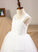Lace Ball-Gown/Princess Satin Junior Bridesmaid Dresses Sweetheart Tea-Length Tulle With Bow(s) Eleanor