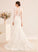 Chapel Wedding Dresses Trumpet/Mermaid Sequins Beading With Wedding V-neck Samara Dress Train